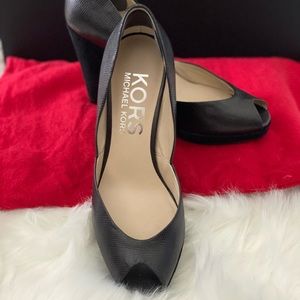 Michael Kors Peep Toe Wedges